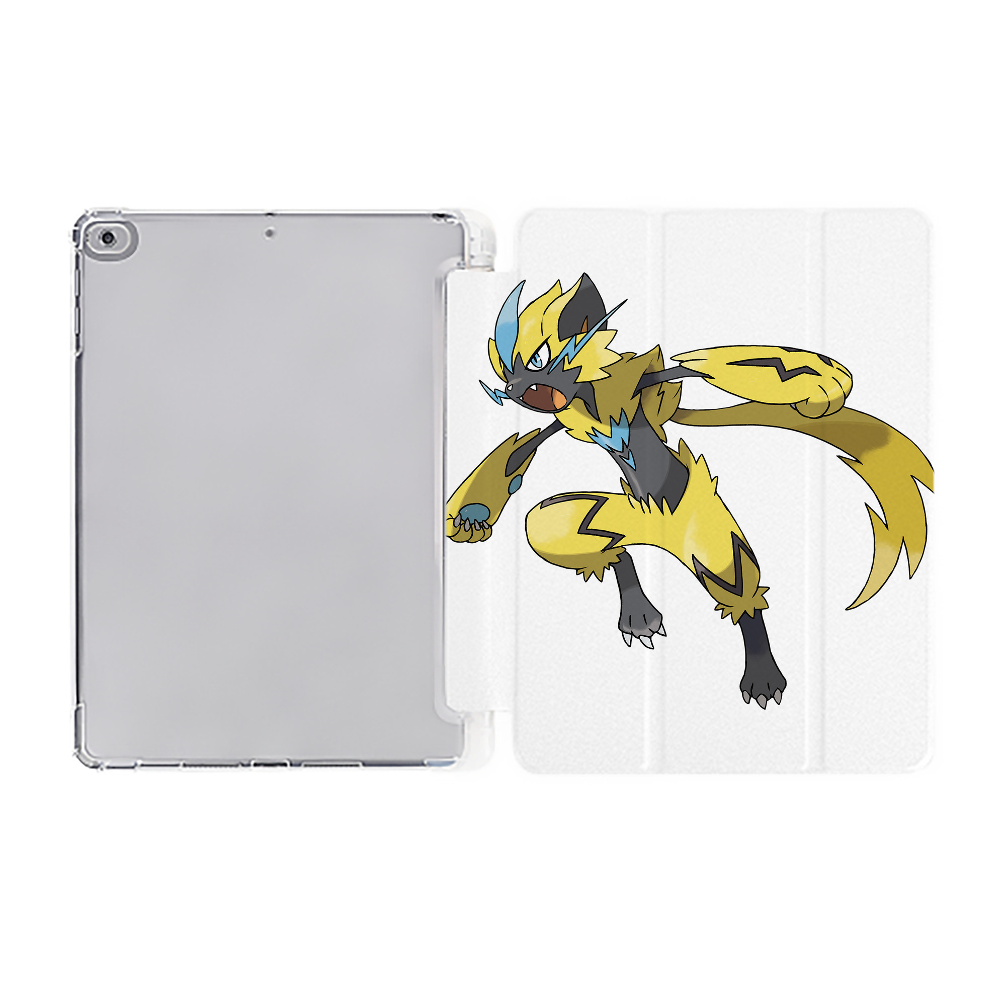 （画像用） ポケットモンスター Pokémon IPad ケース ペン収納付き 三つ折りスタンド PUレザー×シリコン 対応機種9.5/10.5/10.9インチ